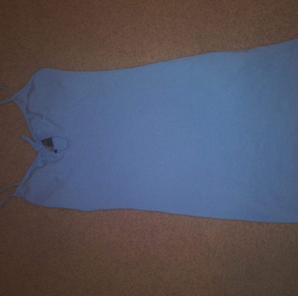 Blue pencil dress